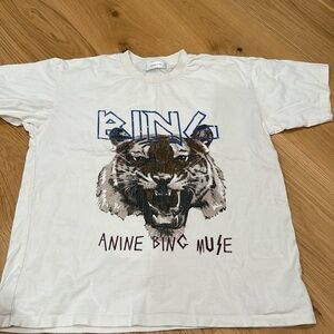 Anine Bing Tiger shirt cream size S
